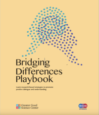 Cover of the Bridging Differences Playbook for the Greater Good Science Center